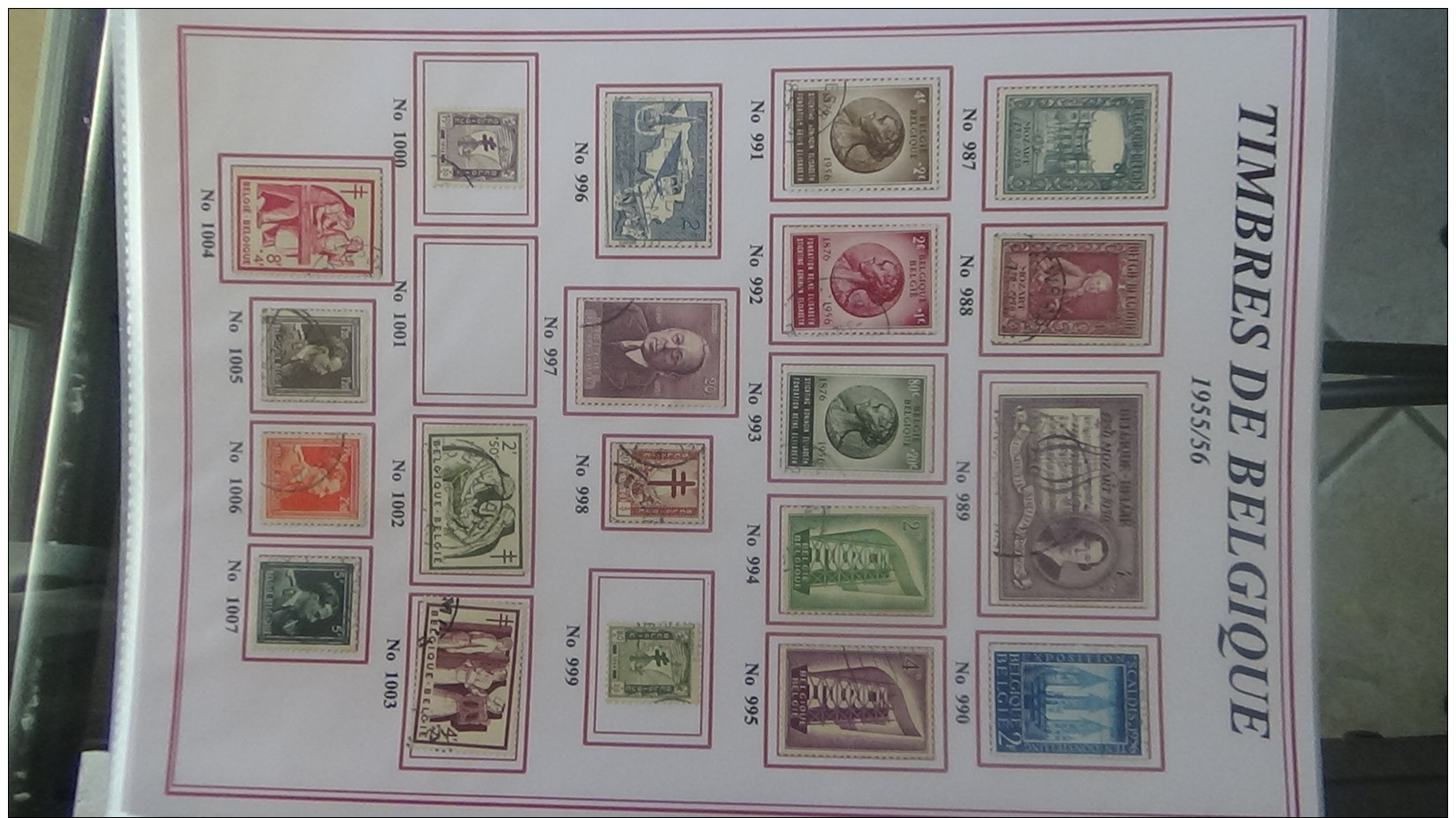 A Classeur De Timbres De Belgique * Et Oblitérés Du Début Au N° 2081 ... A Saisir !!! - Collections (with Albums)