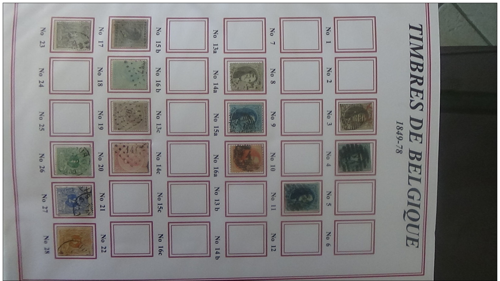 A Classeur de timbres de Belgique * et oblitérés du début au N° 2081 ... A saisir !!!