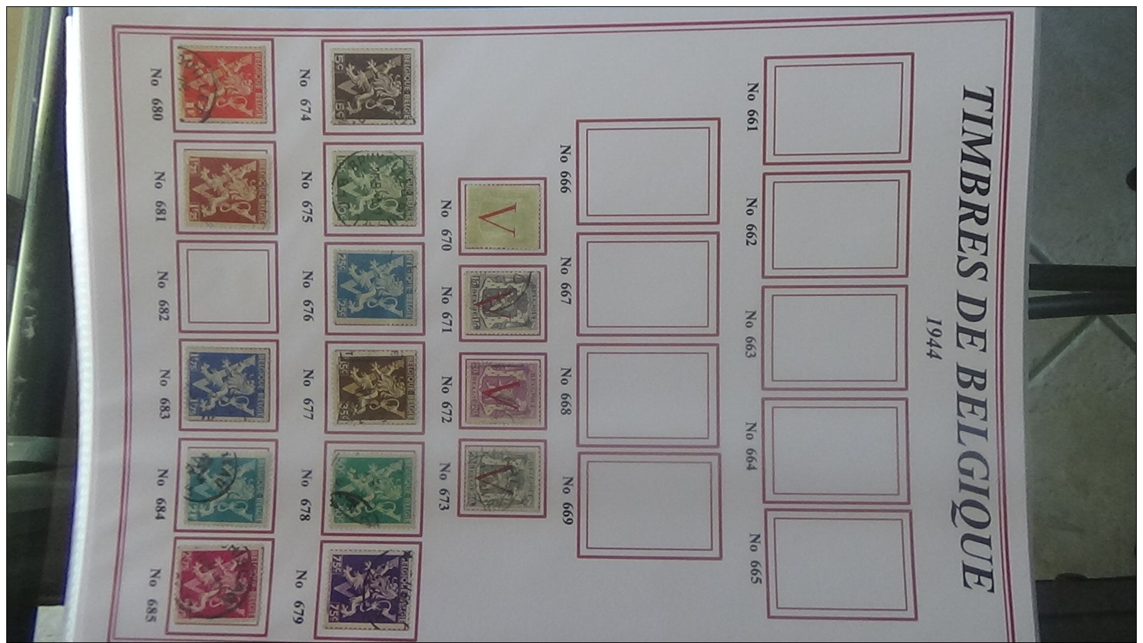 A Classeur de timbres de Belgique * et oblitérés du début au N° 2081 ... A saisir !!!