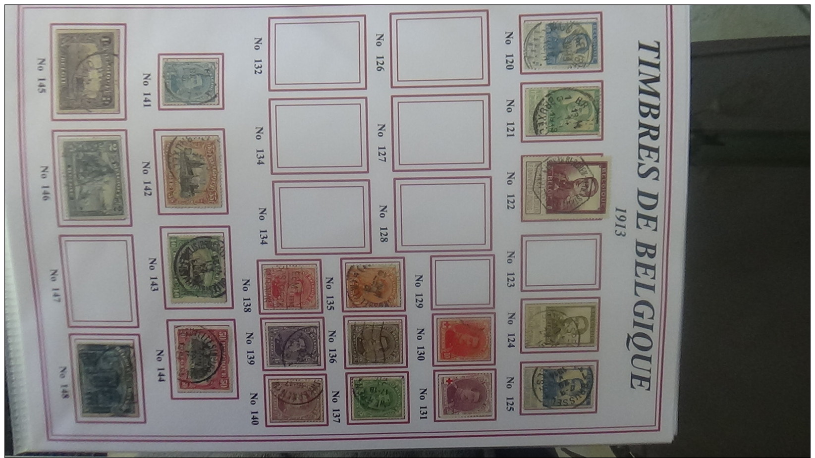 A Classeur de timbres de Belgique * et oblitérés du début au N° 2081 ... A saisir !!!