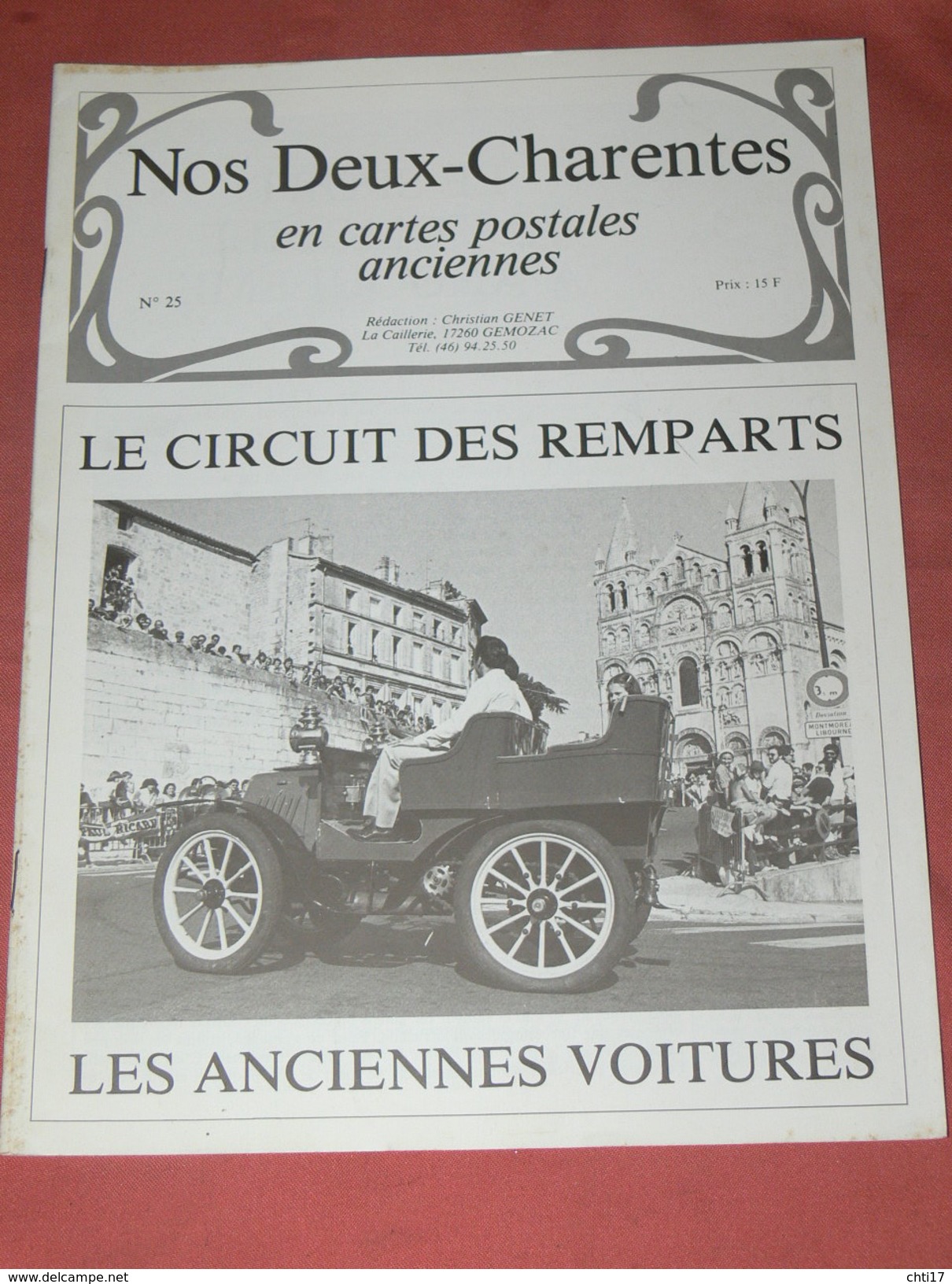CHARENTES EN CPA N° 25  /1900  ANGOULEME CIRCUIT REMPARTS / ENVIRONS JARNAC SAINTES ROYAN COGNAC ROCHEFORT LA ROCHELLE - Poitou-Charentes