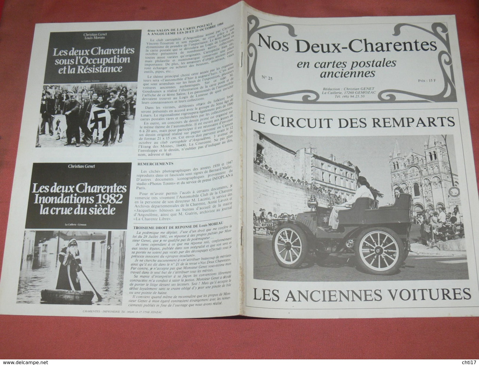 CHARENTES EN CPA N° 25  /1900  ANGOULEME CIRCUIT REMPARTS / ENVIRONS JARNAC SAINTES ROYAN COGNAC ROCHEFORT LA ROCHELLE - Poitou-Charentes