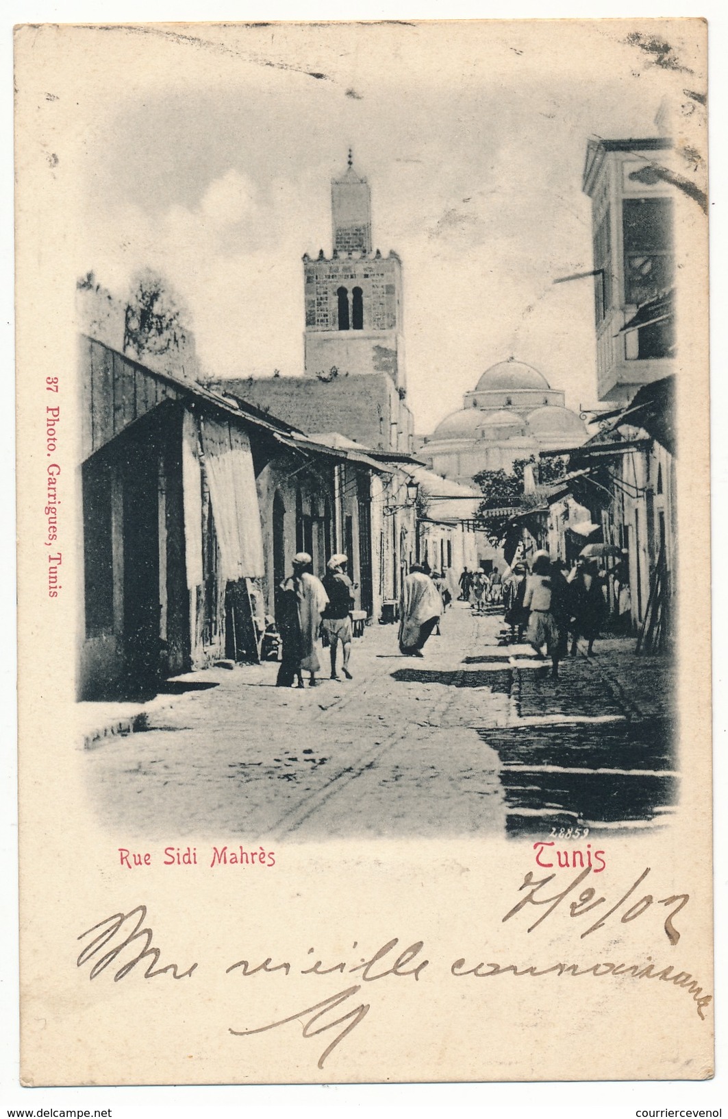 CPA - TUNISIE - TUNIS - Rue Sidi Mahrès - Tunesien