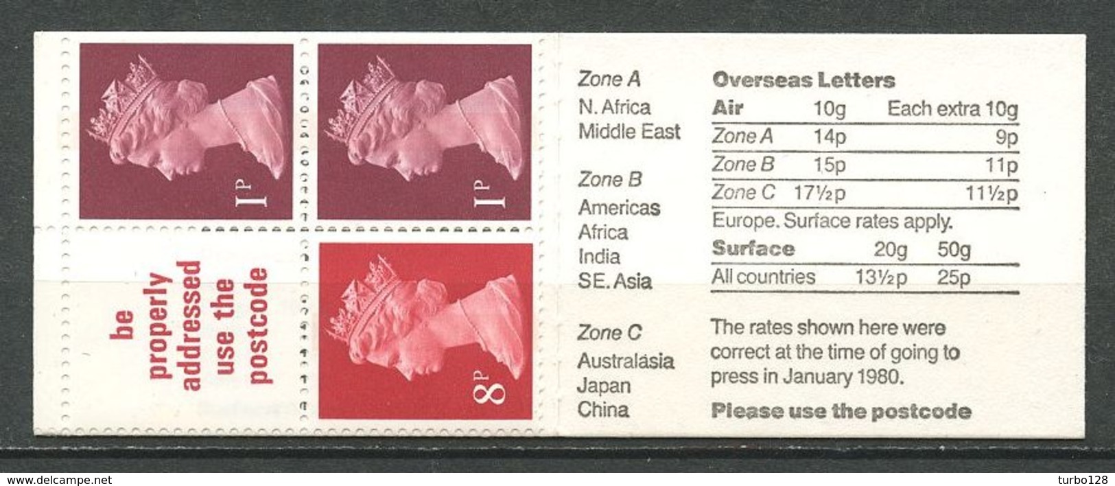 Gd Bretagne 1980 Carnet N° C699 Complet ** Neuf MNH Superbe 10p London 1900 Royal Mail Stamps - Carnets