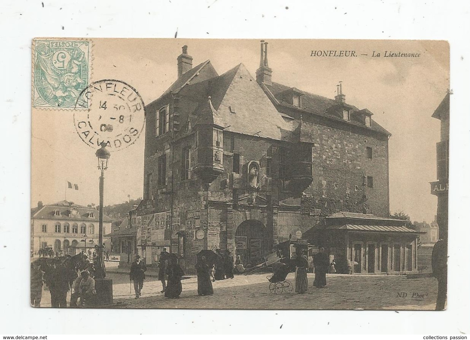 Cp , 14 , HONFLEUR , La Lieutenance , Voyagée 1906 - Honfleur