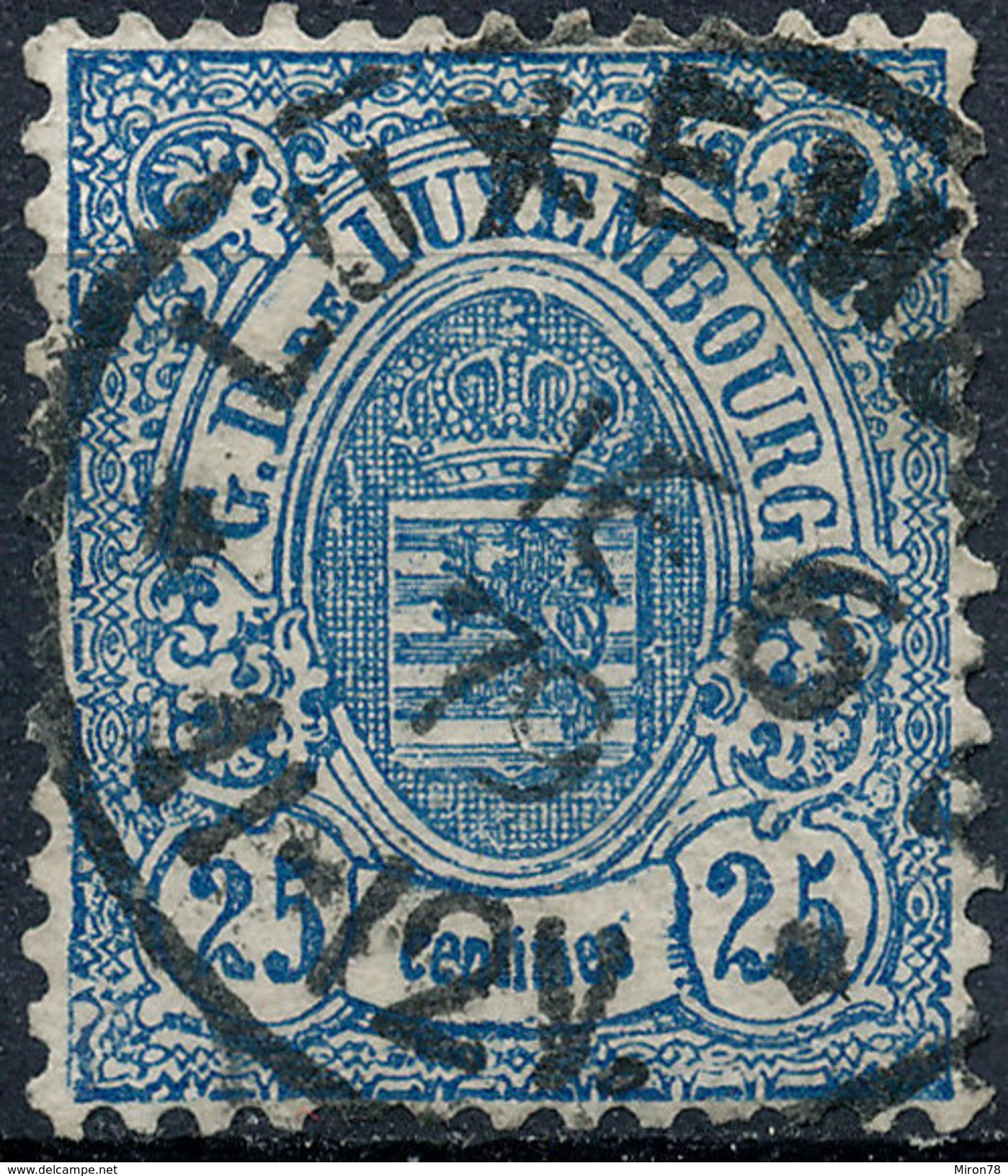 Stamp  Luxembourg 1875-80? 25c Used Lot#1 - 1859-1880 Wappen & Heraldik