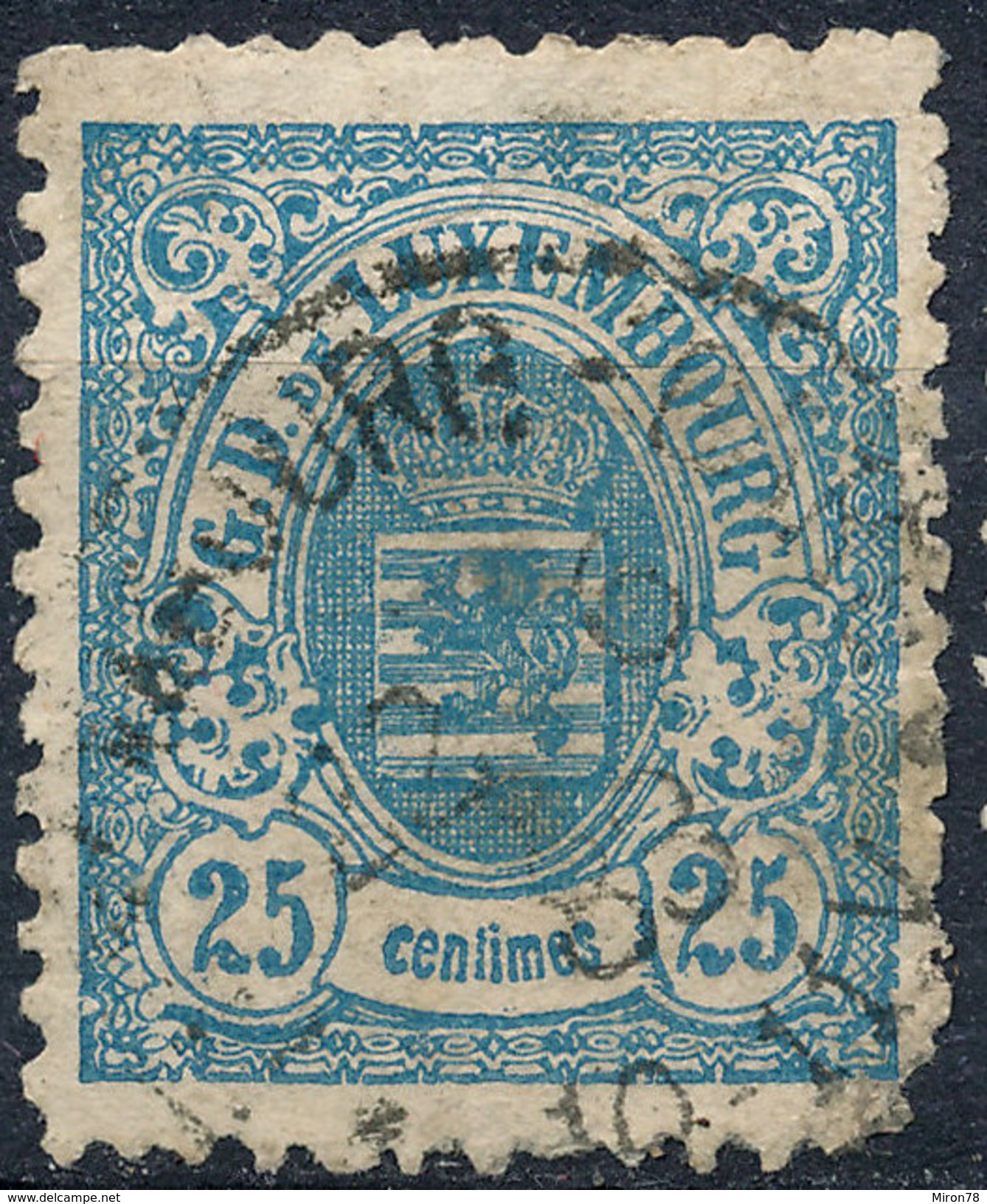 Stamp  Luxembourg 1875-80? 25c Used Lot#2 - 1859-1880 Wappen & Heraldik