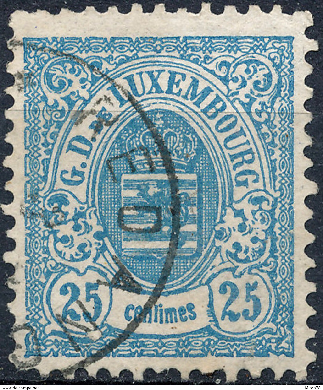 Stamp  Luxembourg 1875-80? 25c Used Lot#3 - 1859-1880 Wappen & Heraldik