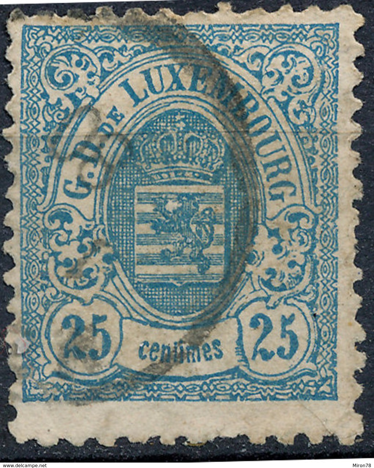 Stamp  Luxembourg 1875-80? 25c Used Lot#8 - 1859-1880 Armarios