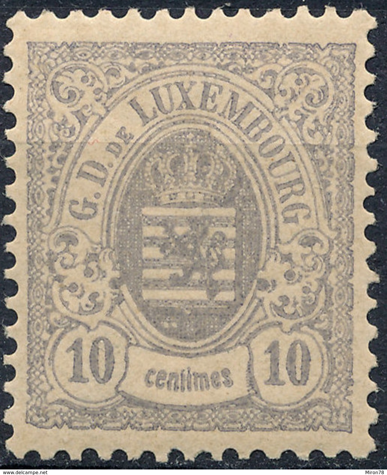 Stamp  Luxembourg 1875-80 10c  Used Lot#18 - 1859-1880 Armoiries