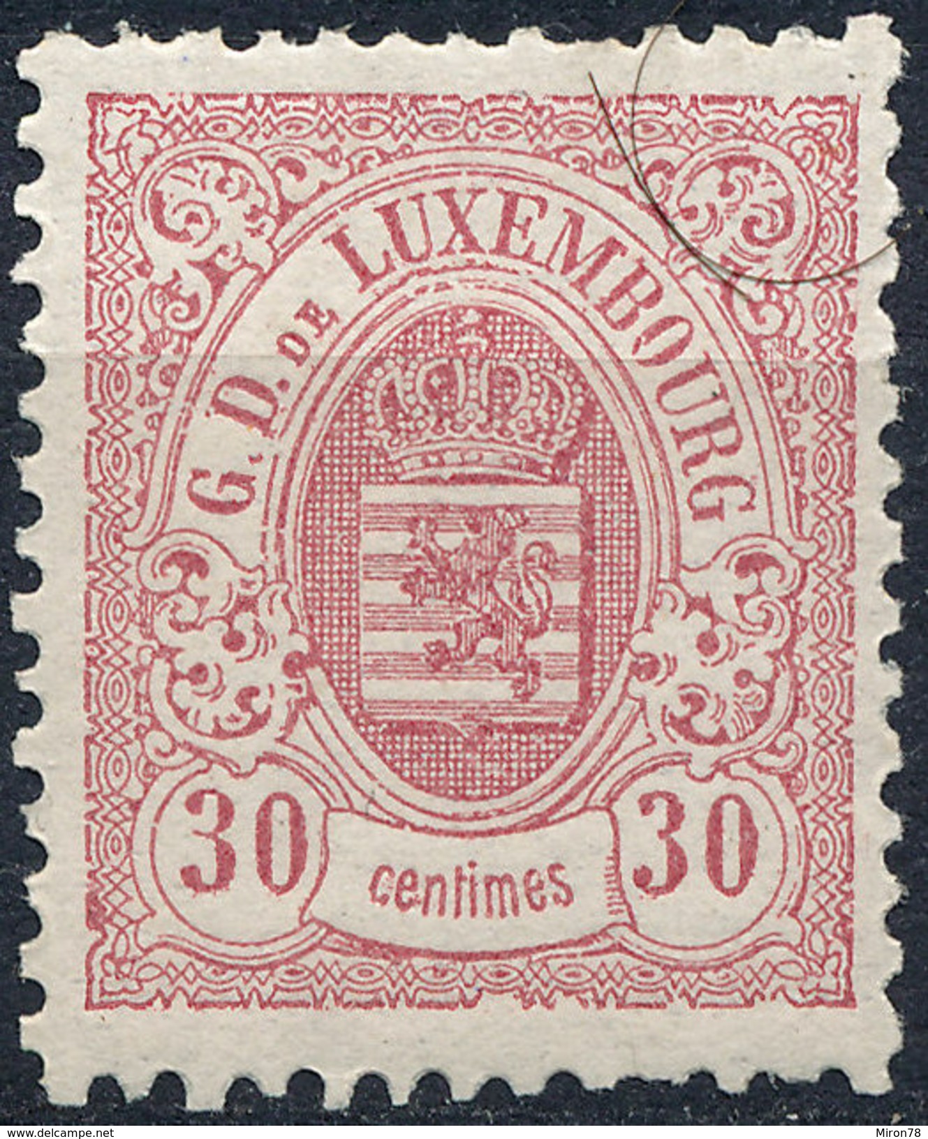 Stamp  Luxembourg 1875-80 30c  Used Lot#21 - 1859-1880 Wappen & Heraldik