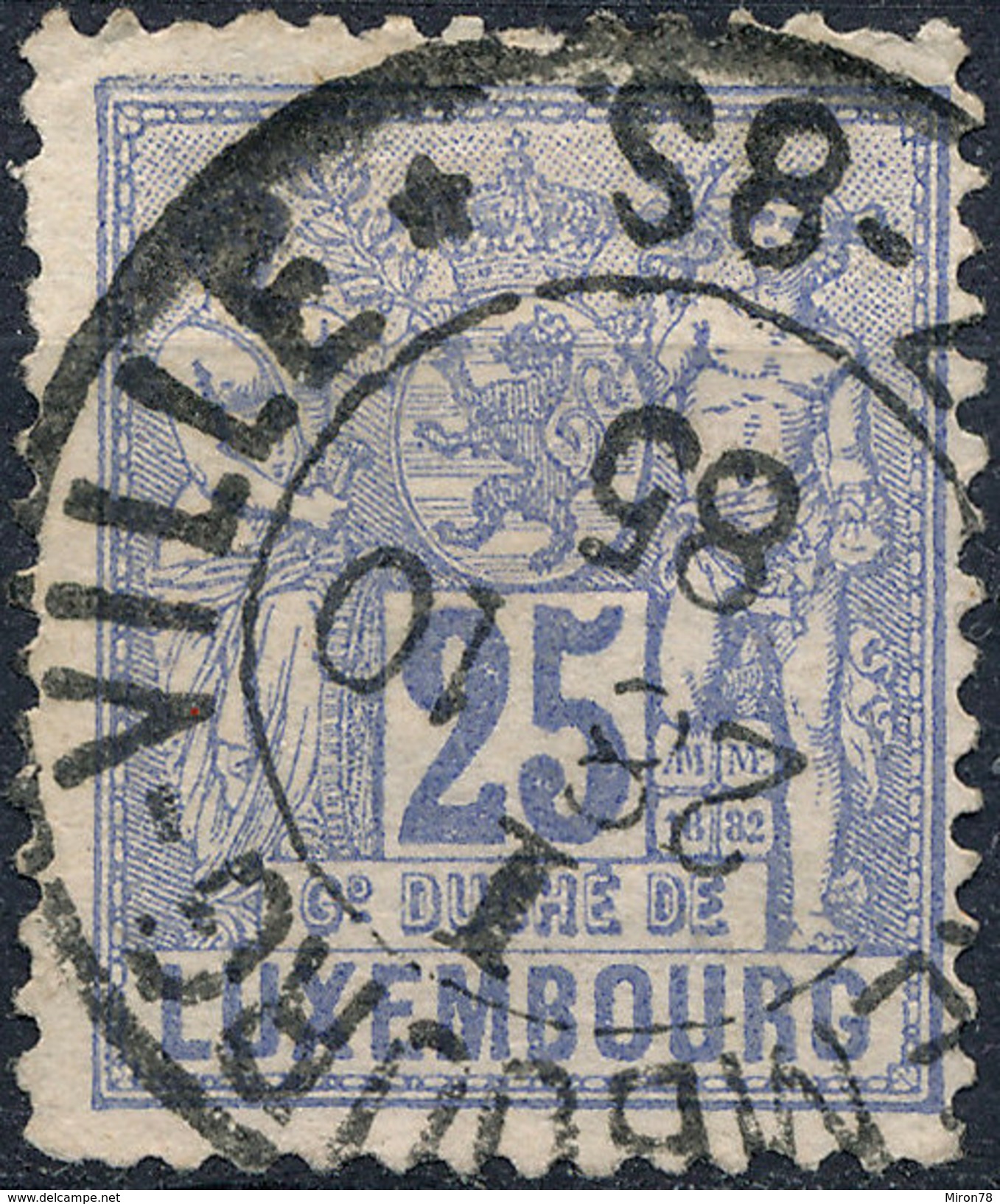 Stamp  Luxembourg 1882    Used Lot#34 - 1859-1880 Armarios