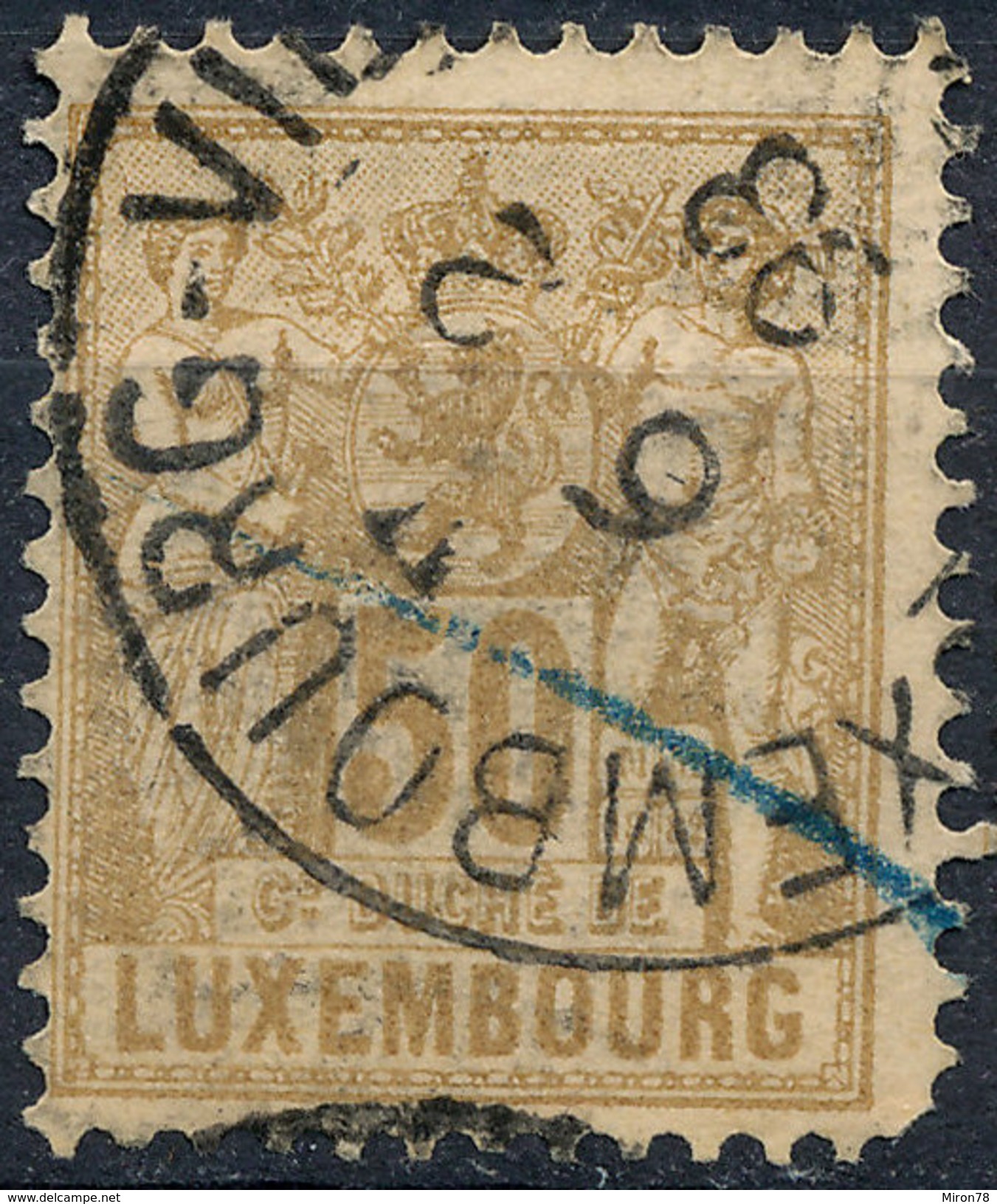 Stamp  Luxembourg 1882  50c  Used Lot#36 - 1859-1880 Armoiries