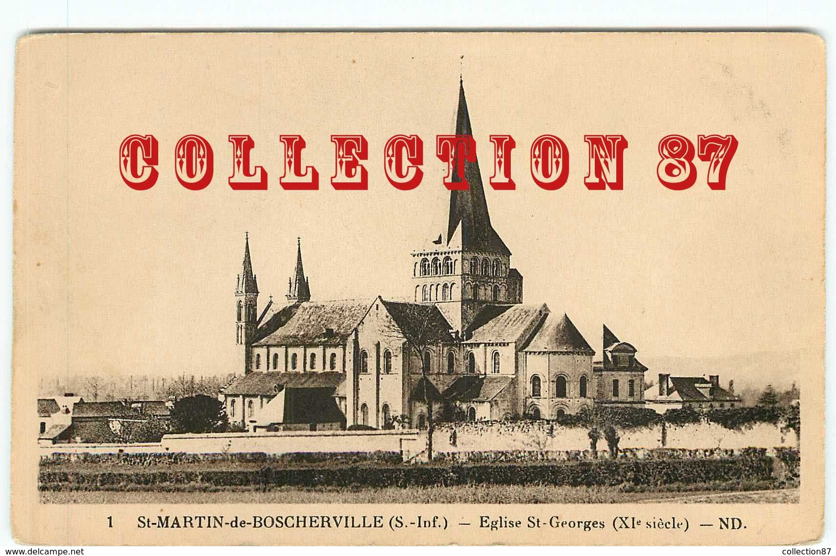 76 - SAINT MARTIN De BOSCHERVILLE - EGLISE SAINT GEORGES - Saint-Martin-de-Boscherville