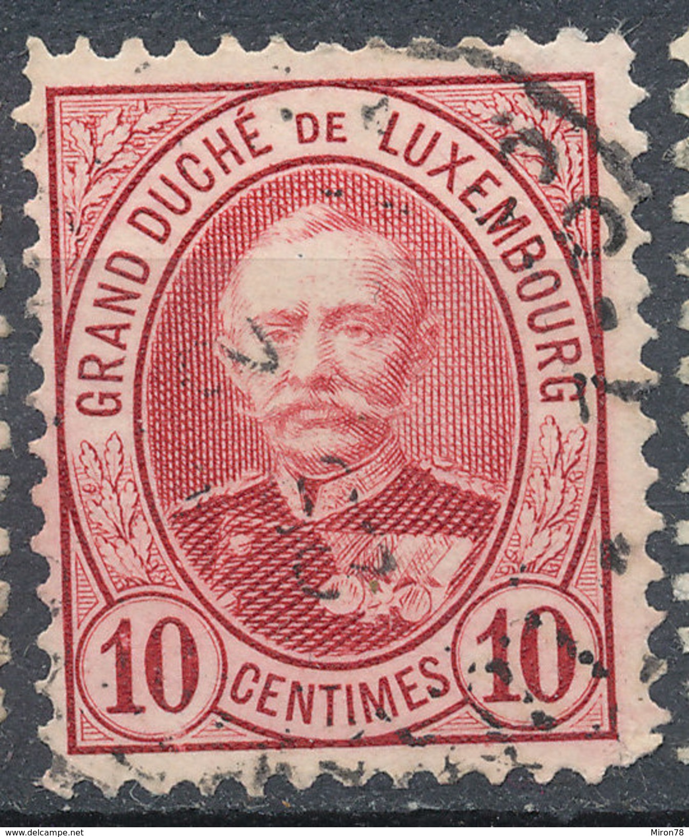 Stamp  Luxembourg 1891  10c Used Lot#67 - 1859-1880 Armoiries