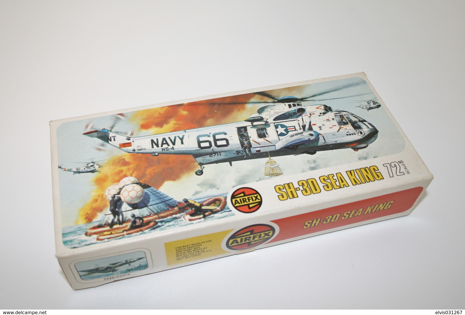 Vintage MODEL KIT : Airfix SH-3D Sea King, Scale HO/OO, Vintage, + Original Box - Figurines