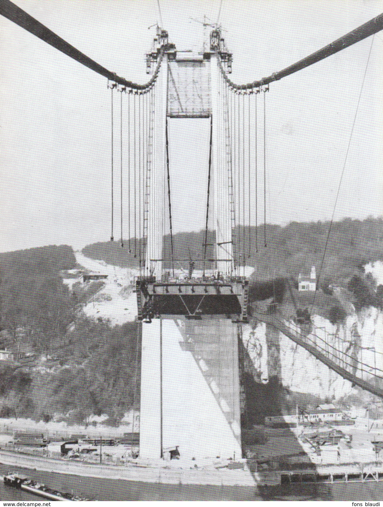 1960 - Iconographie Documentaire - Tancarville (Seine-Maritime) - La Construction Du Pont - FRANCO DE PORT - Non Classés