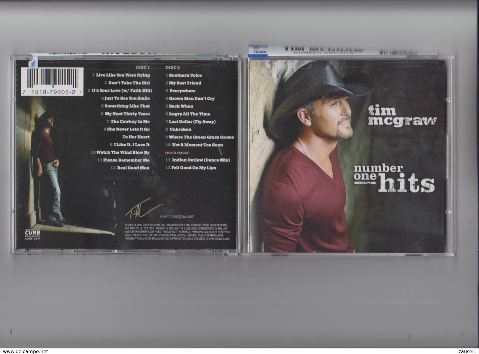 Tim McGraw - Number On Hits -  2 Original CDs - Country & Folk