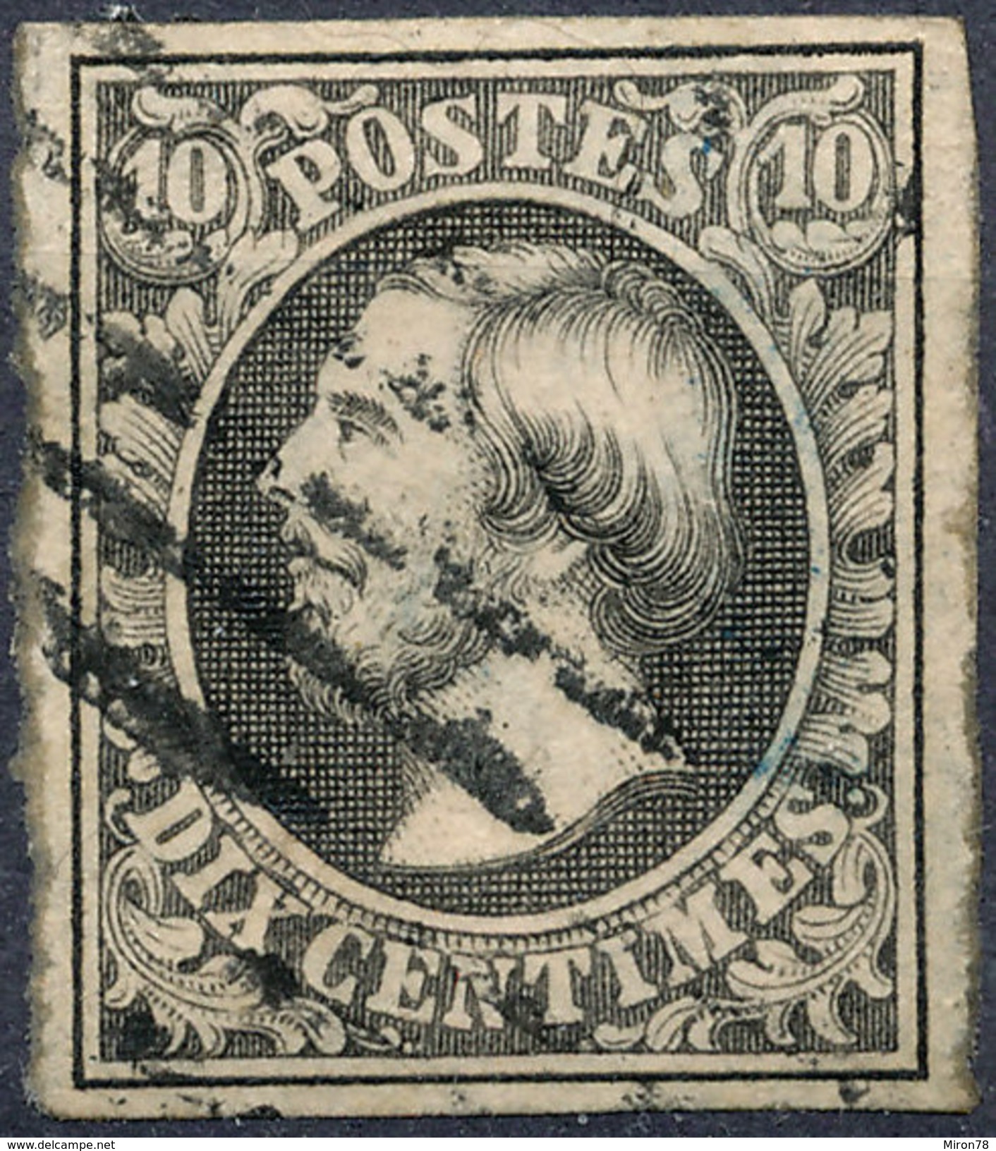 Stamp  Luxembourg 1852 10c Used Lot#3 - 1852 Wilhelm III.