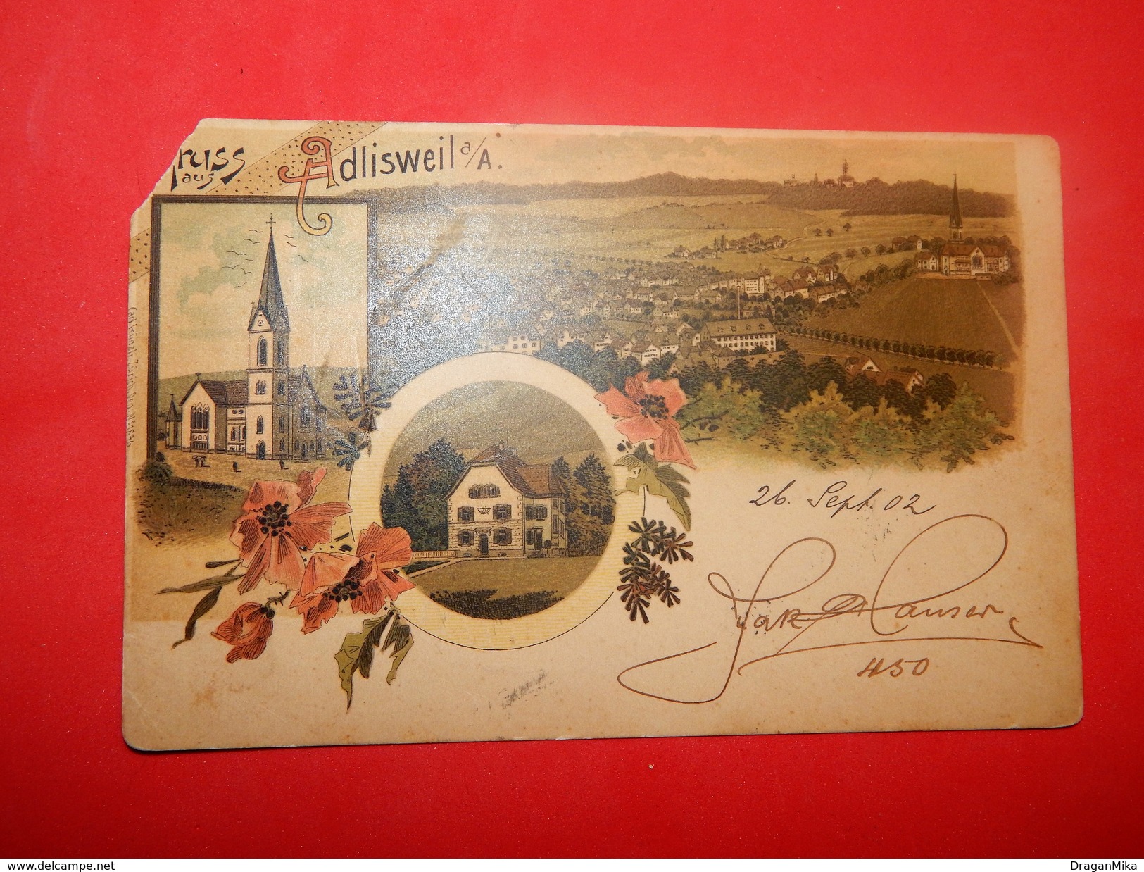 Adliswil, Switzerland, Circulated 1902. Years,  Lito? - Adliswil