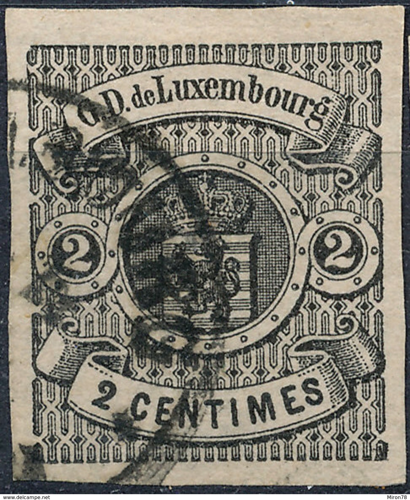 Stamp  Luxembourg 1859 2c Used Lot#11 - 1852 William III