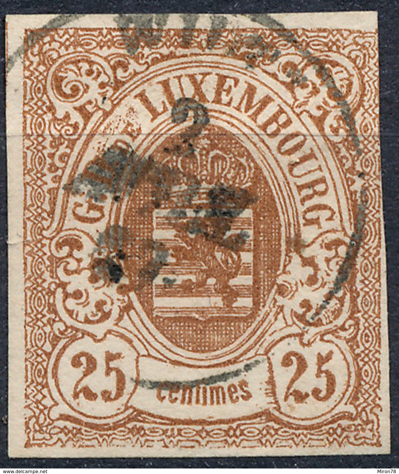 Stamp  Luxembourg 1859 25c Used Lot#22 - 1852 William III