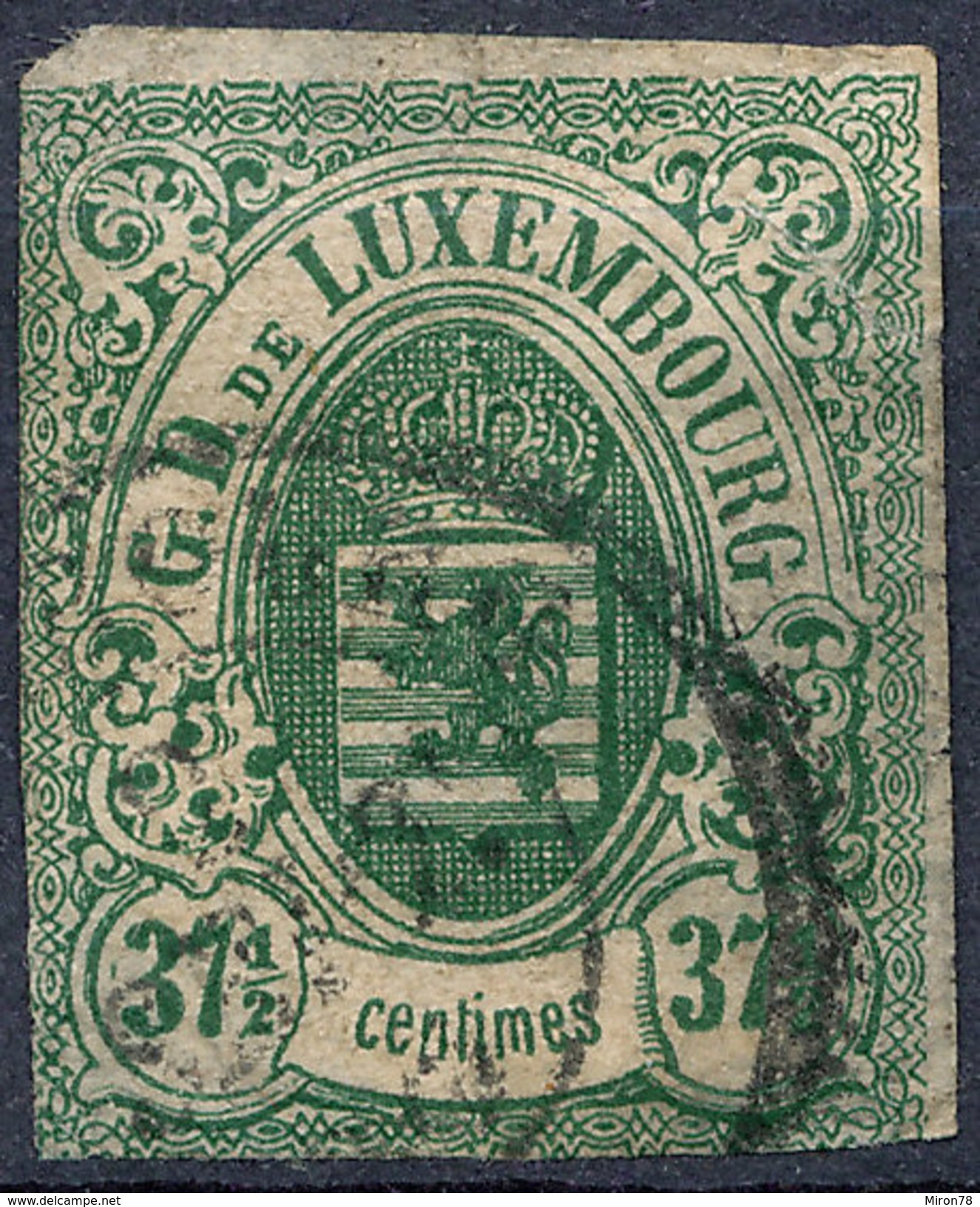 Stamp  Luxembourg 1859 37 1/2c Used Lot#27 - 1852 William III