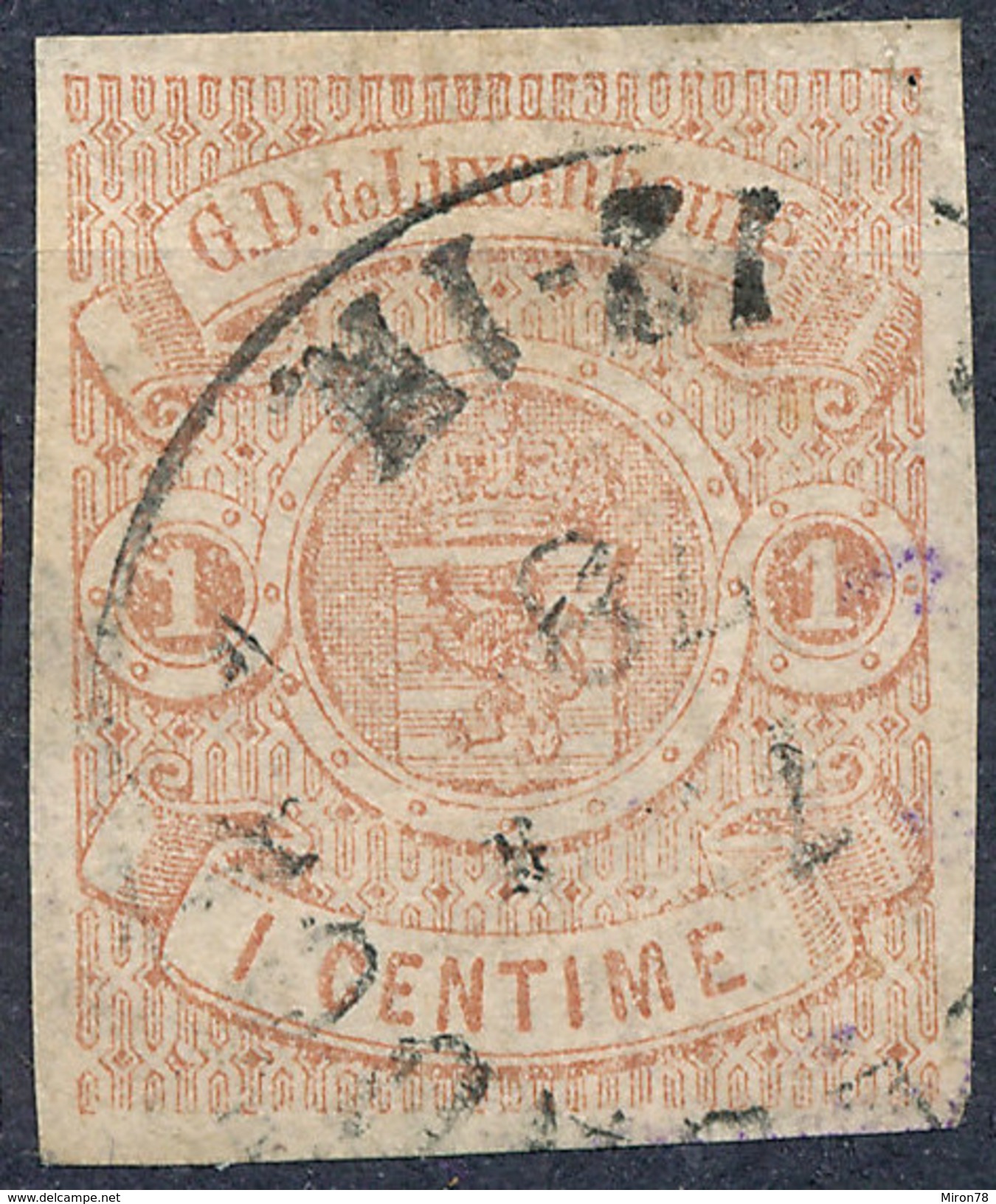 Stamp  Luxembourg 1859 1c Used Lot#31 - 1852 Guglielmo III