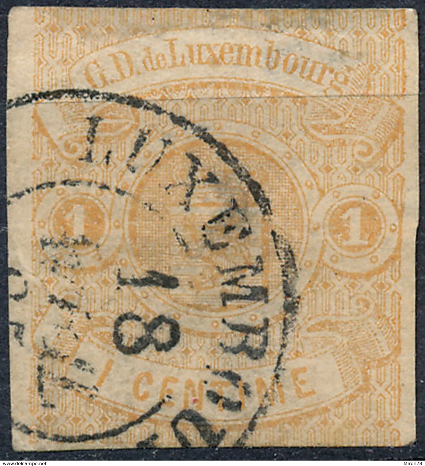 Stamp  Luxembourg 1859 1c Used Lot#32 - 1852 William III