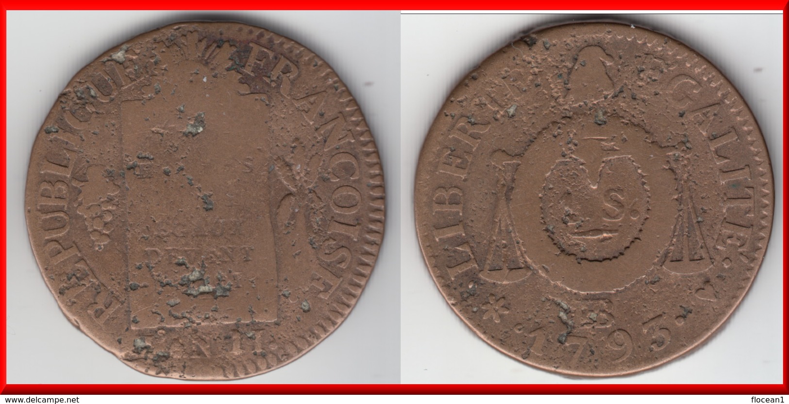 **** SOL AUX BALANCES 1793 BB (STRASBOURG) - CONVENTION **** EN ACHAT IMMEDIAT !!! - 1792-1975 Convenzione Nazionale