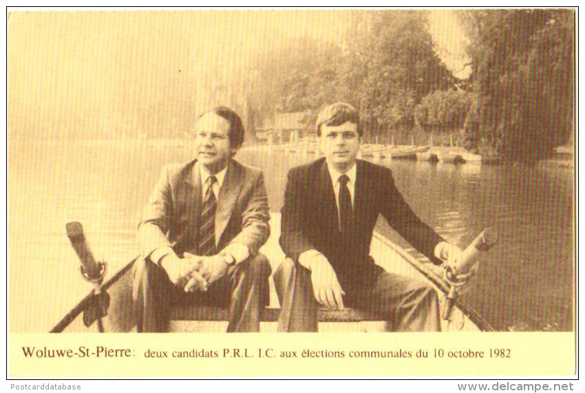 Woluwe St-Pierre - Deux Candidats P.R.L. I.C. Aux élections Communales 1982 - Woluwe-St-Pierre - St-Pieters-Woluwe