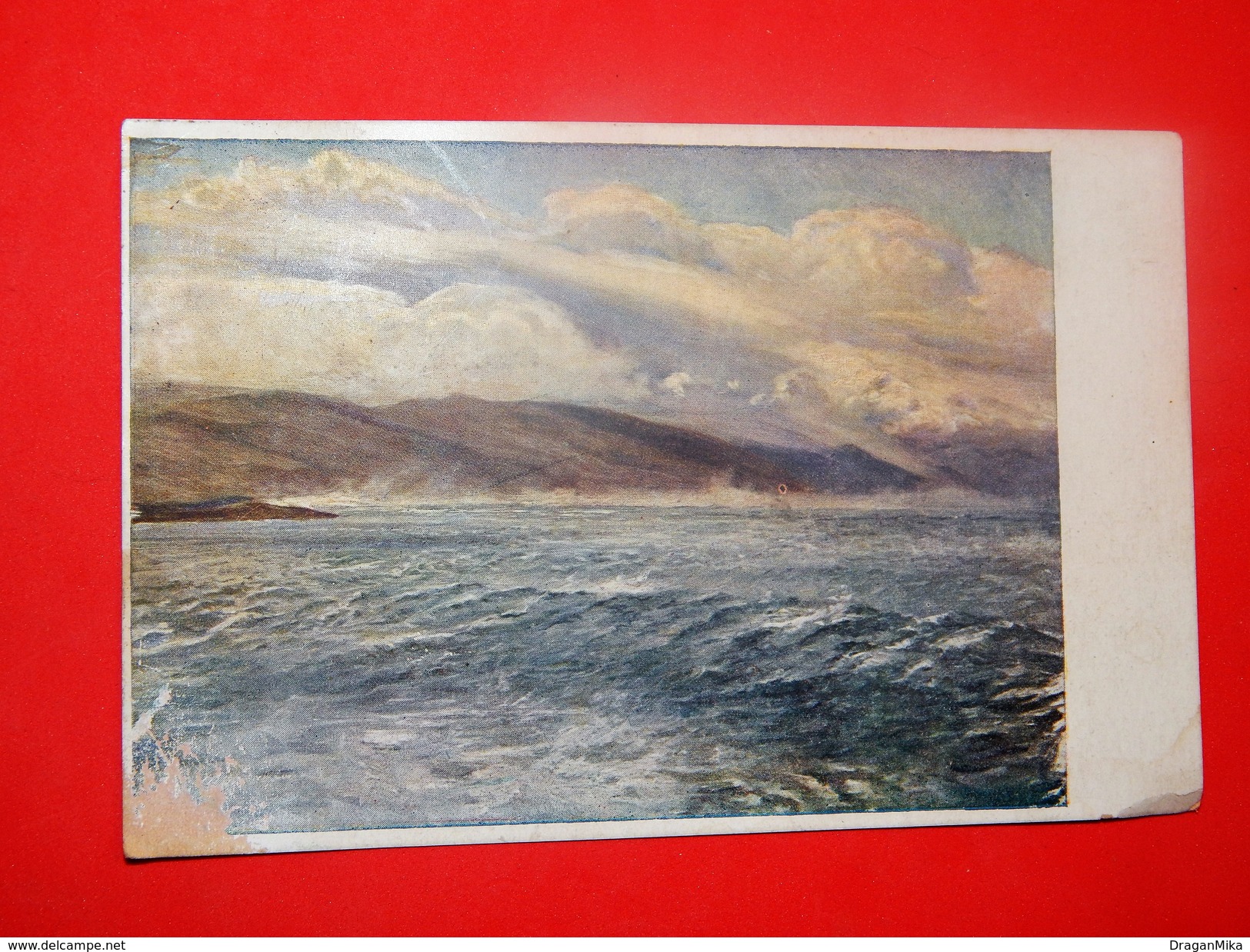 M. Cl. Crn&#x10D;i&#x107;, Bura (Storm), It Was In Circulation In 1921. /  Lapad, Gru&#x17E;, Dalmacja, Croatia - Peintures & Tableaux