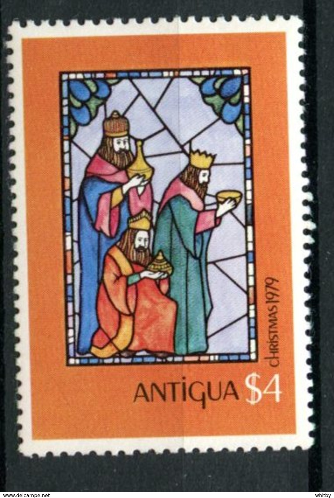 Antigua 1979  $4.00 Christmas Issue #555  MNH - 1960-1981 Autonomie Interne