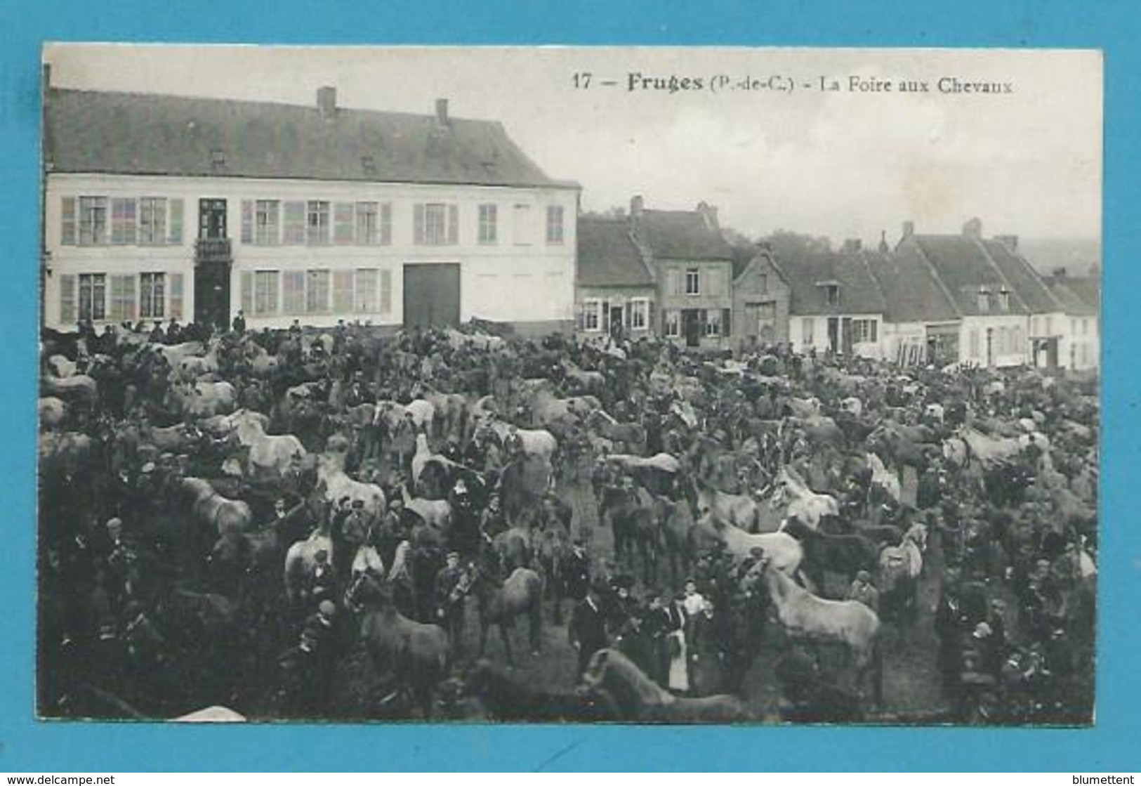 CPA 17 - Métier Maquignon Marché Aux Bestiaux Chevaux Foire FRUGES 62 - Fruges