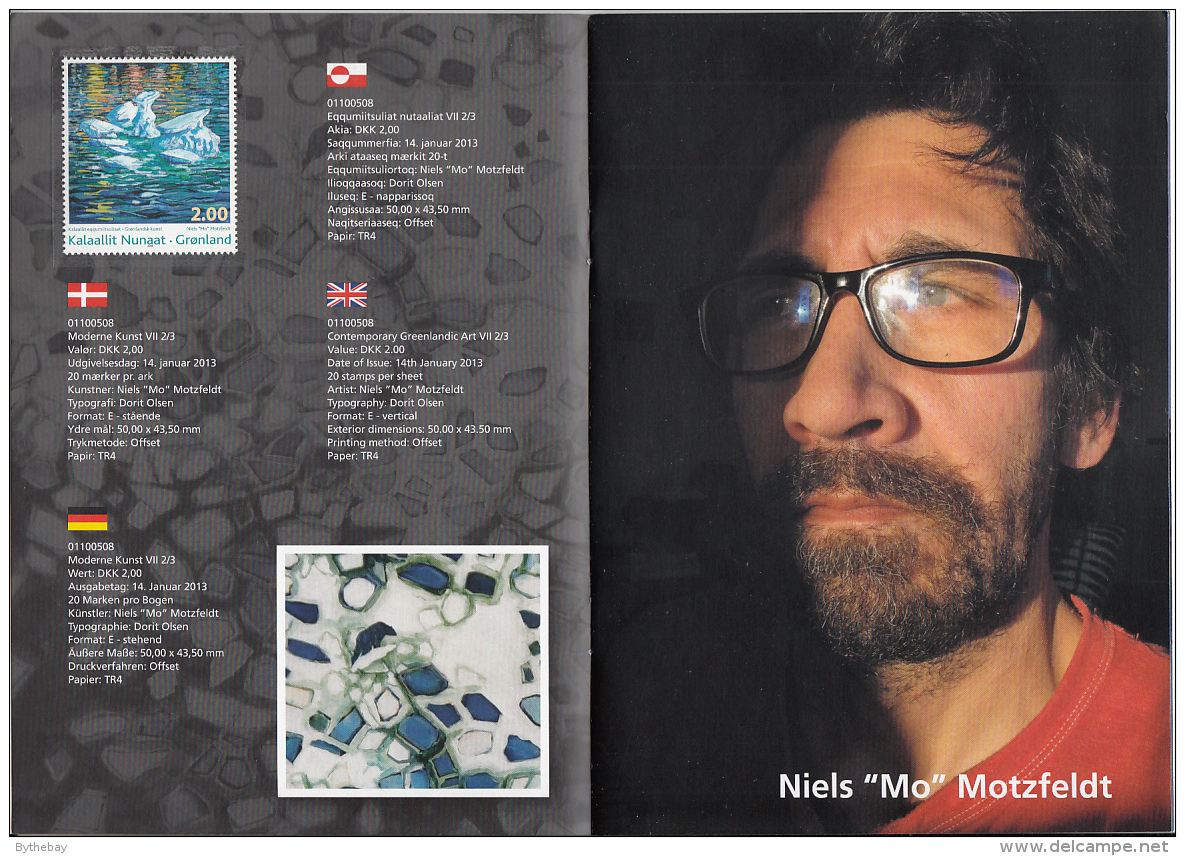 Greenland 2013 Contemporary Greenlandic Art VII Stamp Folder - Nuevos