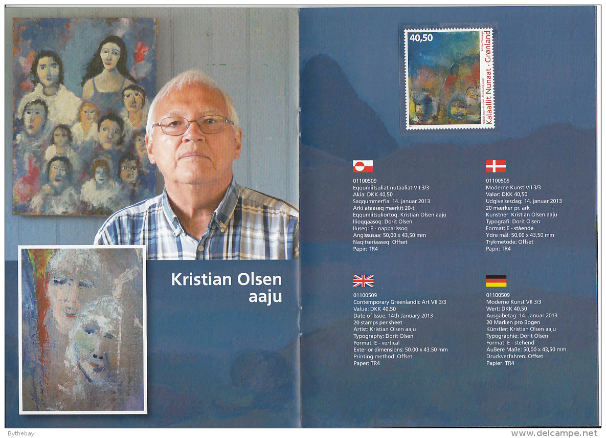 Greenland 2013 Contemporary Greenlandic Art VII Stamp Folder - Nuevos