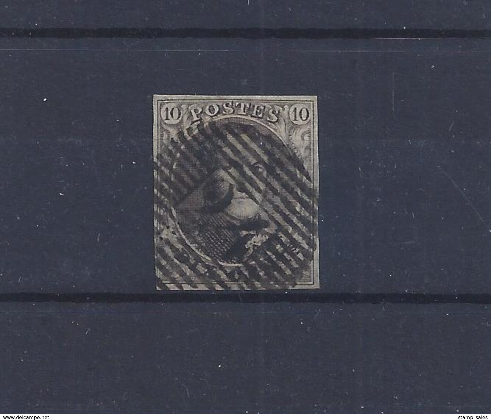 N°3 GESTEMPELD MET 4 MARGES COB &euro; 115,00 SUPERBE - 1849-1850 Medaillons (3/5)