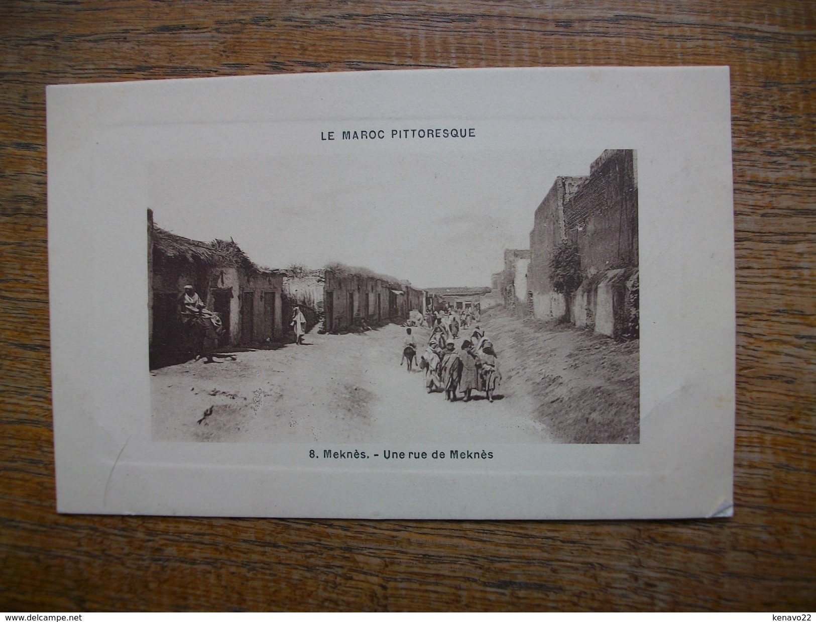 Carte Assez Rare , Maroc , Meknès , Une Rue De Meknès "" Carte Animée "" - Meknès