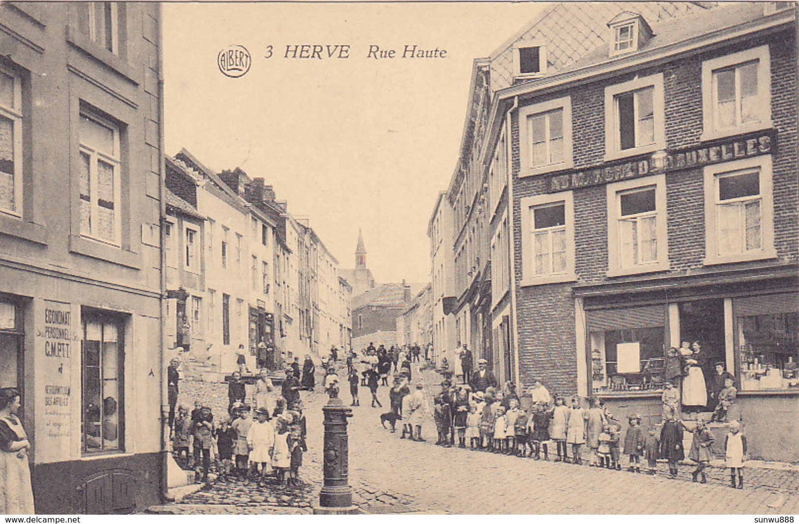 Herve - Rue Haute (top Animation, Photo Belge Lumière) - Herve