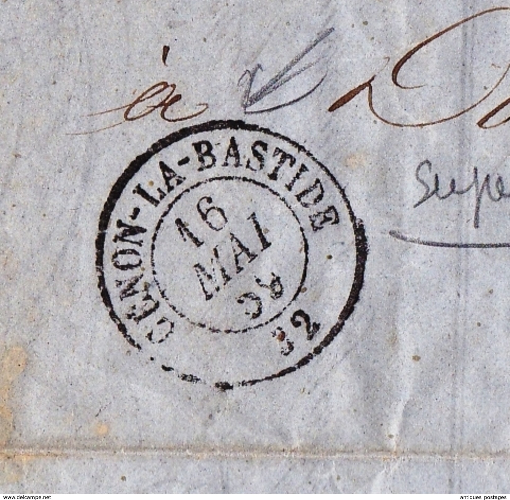 Lettre 1859 THOUMIN Vin Eau de Vie Rhum Anisette La Bastide de Bordeaux Gironde Cénon la Bastide