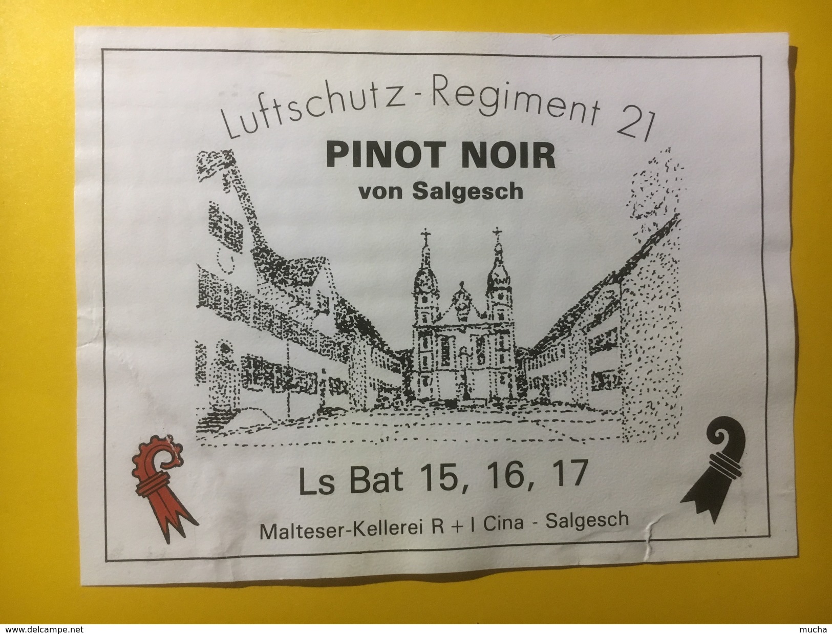 3767 -  Militaire Luftschutt Regiment 21 Protection Aérienne  Pinot Noir Valais Suisse - Sonstige & Ohne Zuordnung