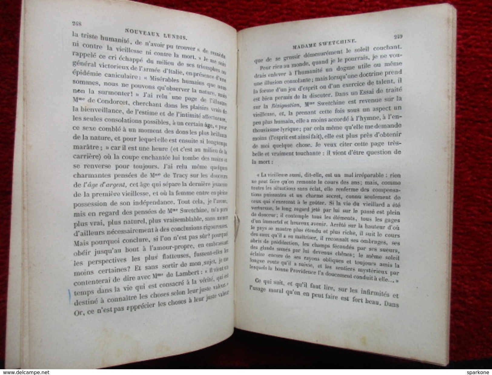 Nouveaux Lundis "Tome 1" (Par C.-A. Sainte-Beuve) éditions Calmann Lévy De 1879 - 1801-1900