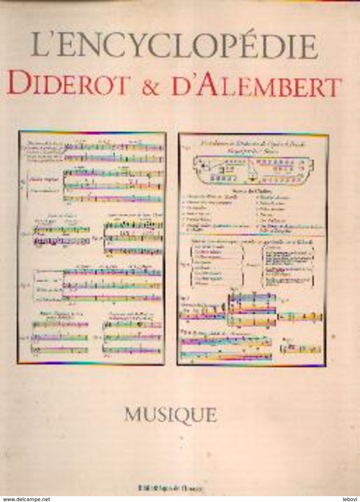 «Musique » (Encyclopédie Diderot Et D'Alembert) - Ed. Mame, Tours (2002) - Autres & Non Classés