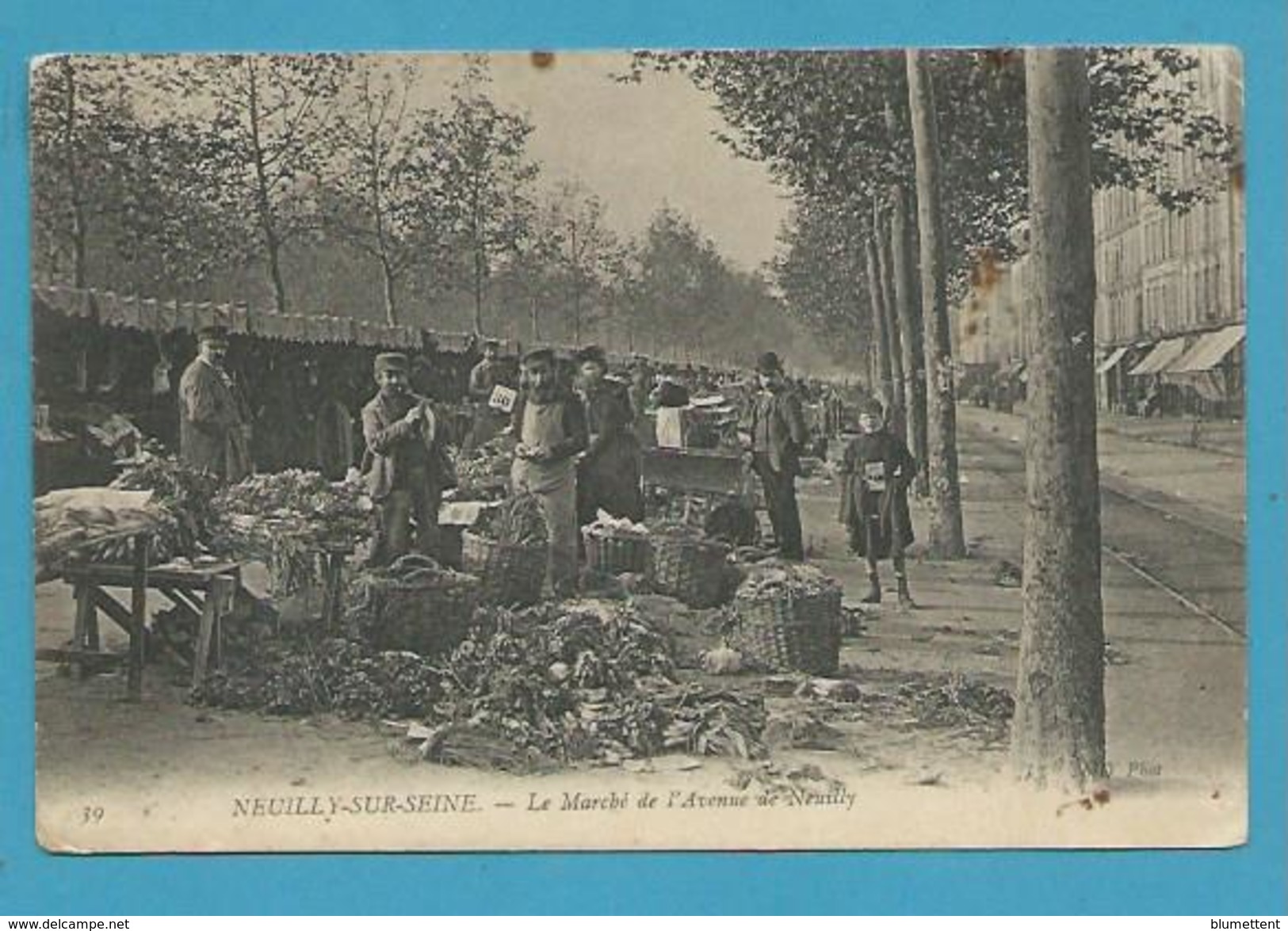 CPA 39 - Métier Marchands Ambulants Le Marché De L'Avenue De Neuilly NEUILLY-SUR-SEINE 92 - Neuilly Sur Seine