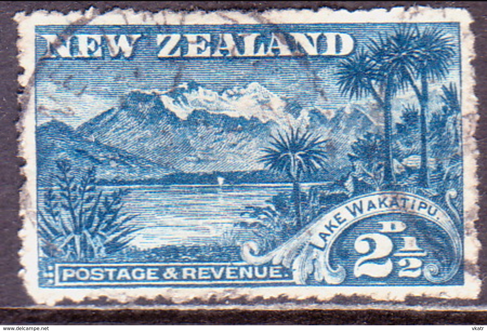 NEW ZEALAND 1906 SG 320 2½d Used Wmk Blue Perf.14 - Used Stamps