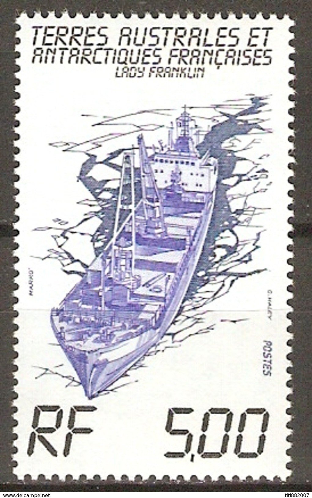 T. A. A. F.    -    1982 .   Y&T N° 101 **.   Bateau  /  Brise Glace - Nuevos