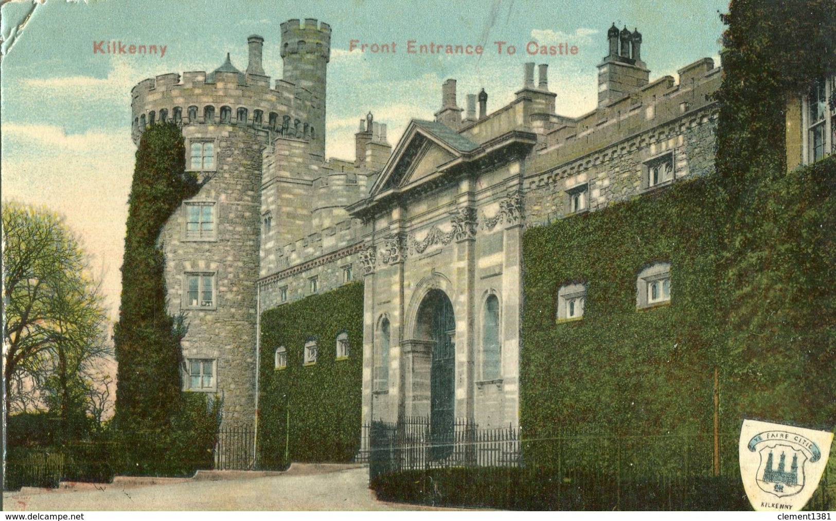 Ireland Eire Kilkenny Front Entrance To Castle 1908 - Kilkenny