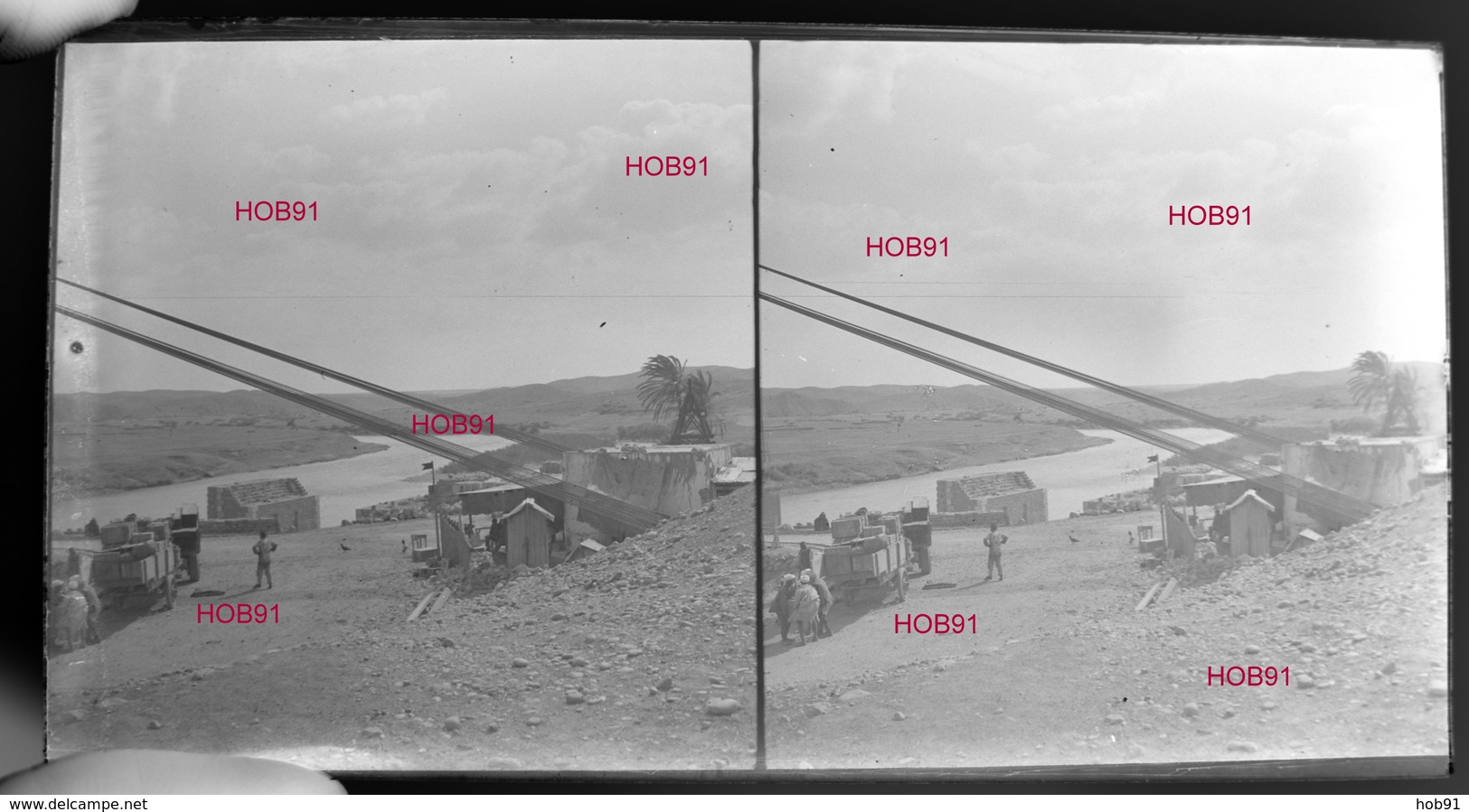 Six Plaques Stereo Neg 7x13, Maroc : Divers (dont Pied Du Pont Suspendu Ben Abbou), Début 19e  (B513-2, Mar9) - Agricultura