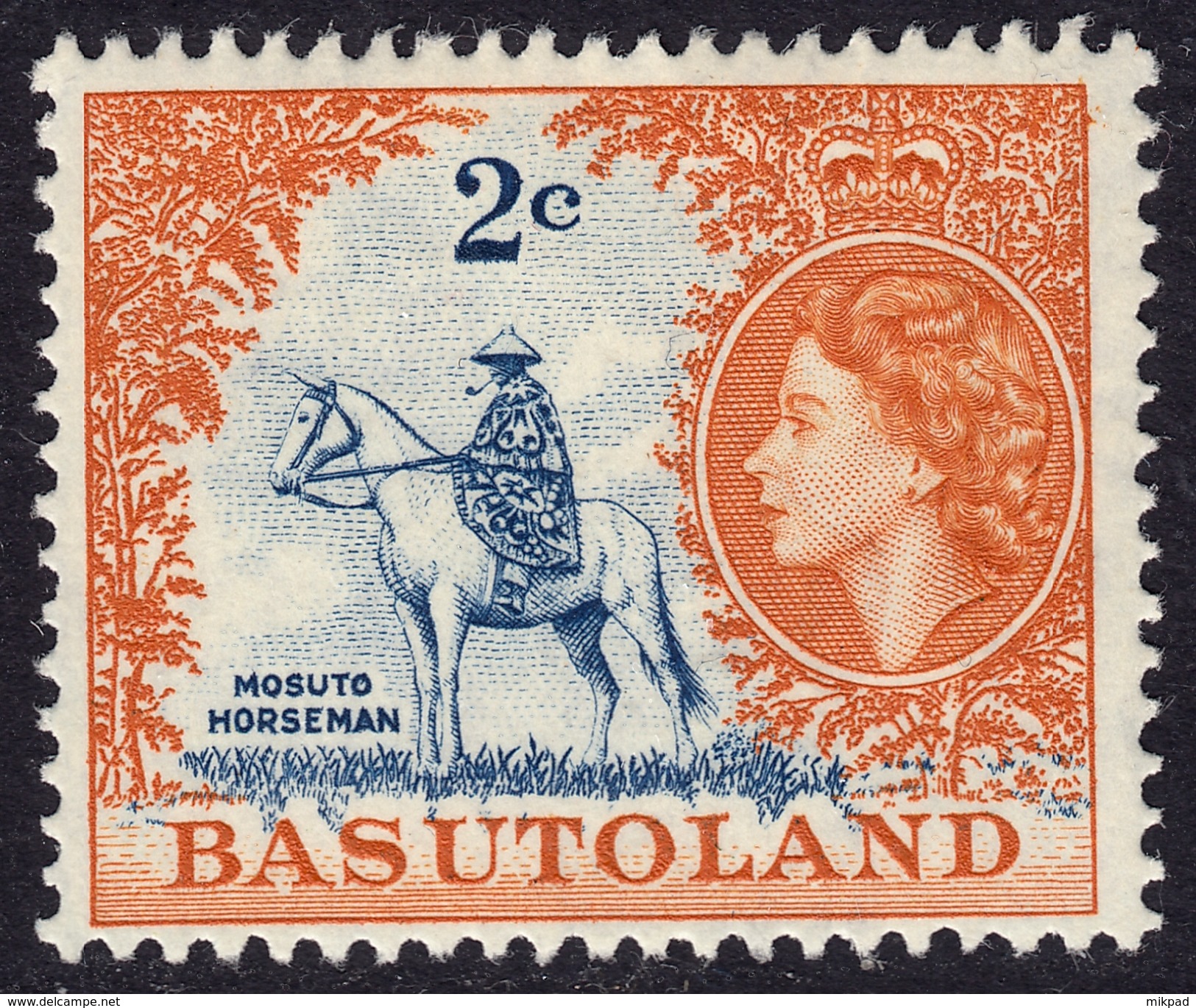 Basutoland 1961 2c SG71 - Mint - 1933-1964 Colonia Británica