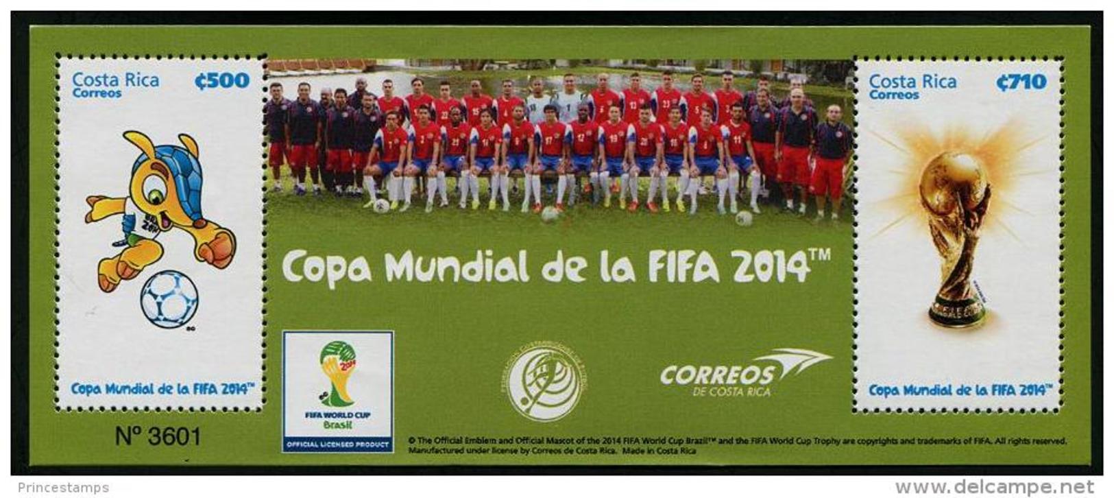 Costa Rica (2014) - Block -  /  Soccer - Futbol - Calcio - Football - FIFA World Cup Brazil - Brasil - 2014 – Brasilien